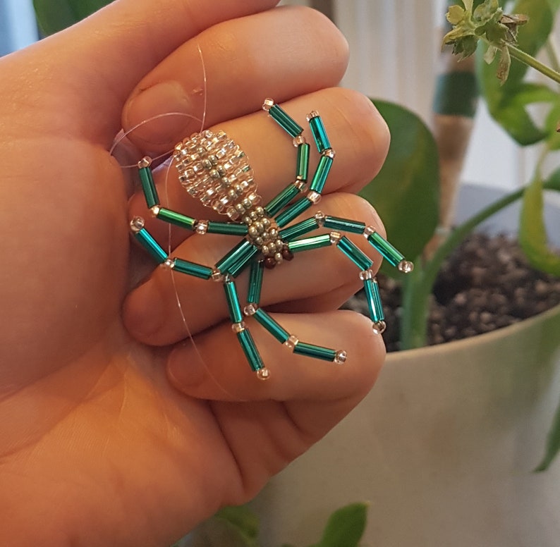 Seed Bead Spiders Etsy