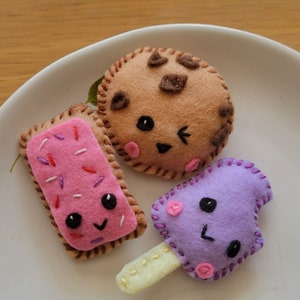 Three Felt catnip toys- dessert