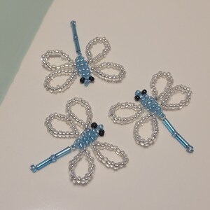 Group of 3 small beaded dragonflies