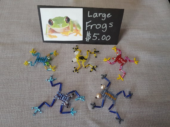 Seed Bead Frog - Etsy