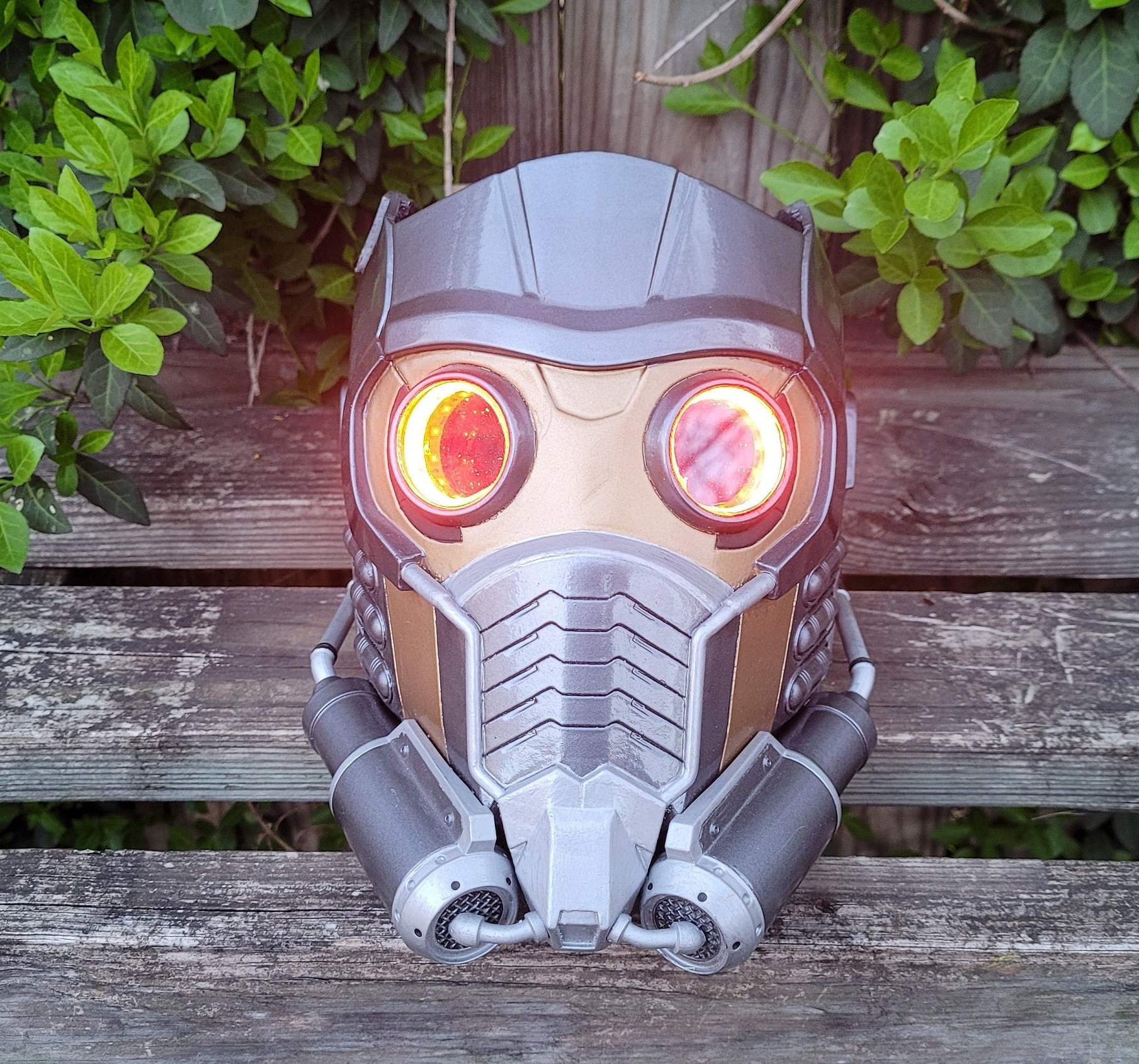 The awesome Marvel Legends Star-Lord helmet replica is finally