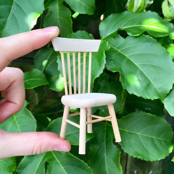 Dinning chair 1:12 Scale Dollhouse Miniatures - classic doll furniture