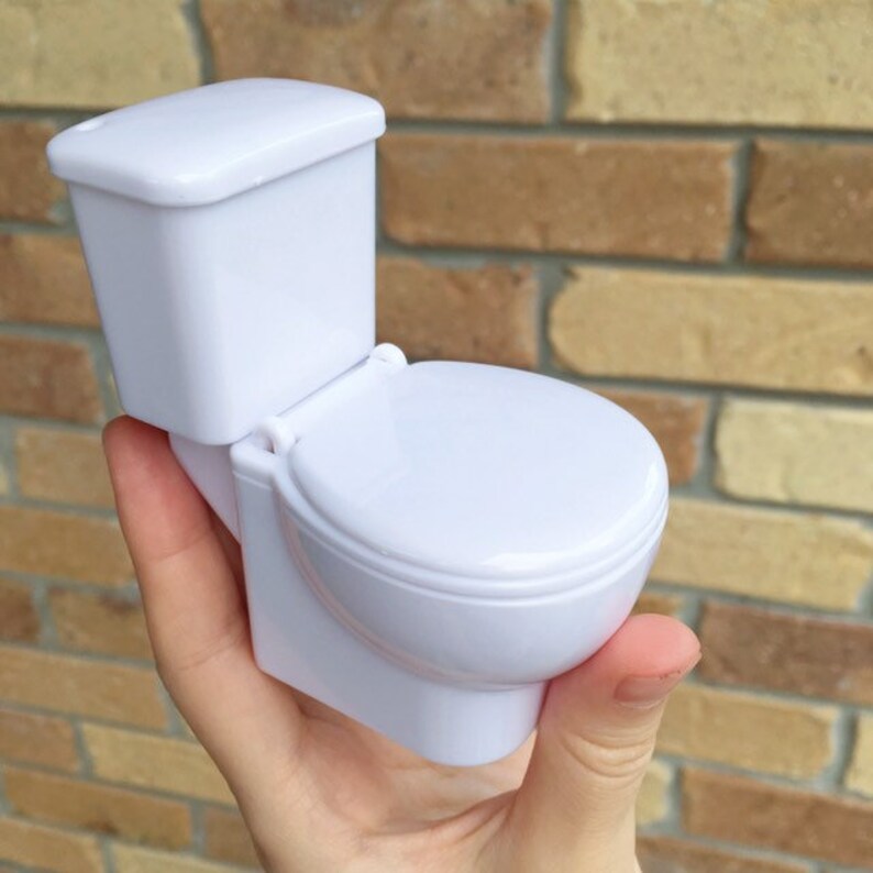 Toilet 1/12 scale Dollhouse Bathroom Fixture Miniatures Etsy