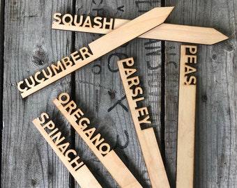 Eco Friendly Vegetable Herb Plant Stakes Garden Markers Spring gifts Home Aesthetic Vegetable Markers Herb Markers Plant Tags