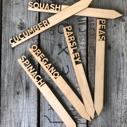 Eco Friendly Vegetable Herb Plant Garden Markers Spring gifts Home Aesthetic Vegetable Markers Herb Markers Plant Tags