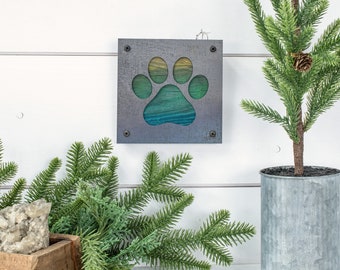 Décoration murale empreinte de patte, amoureux des animaux