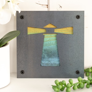 Lighthouse Metal Wall Decor, Coastal Wall Art, Lighthouse Decor, Lighthouse Gift, Beach Wall Art