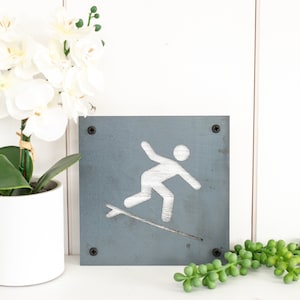 Surfing Symbol Sign, Surfer Decor, Beach House