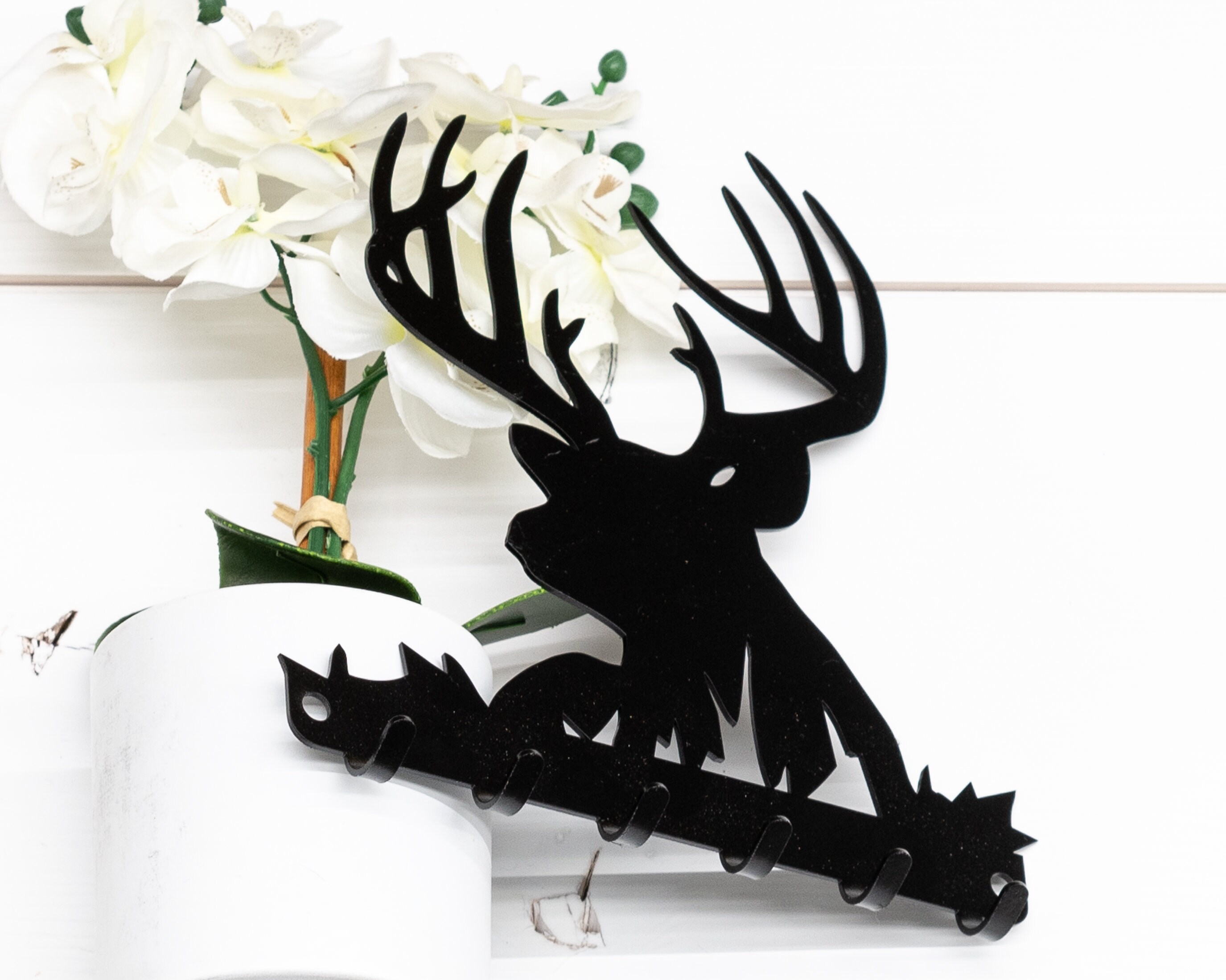 Deer Key Rack Buck Key Rack Metal Deer Buck Key Rack Rustic - Etsy