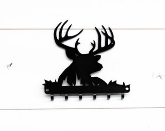 Deer Key Rack, Buck Key Rack, Metal Deer Buck Key Rack, Rustic Key Holder