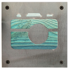 Camera Symbol, Photography Sign, Metal Camera Sign
