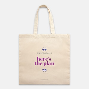 Enneagram 1 Tote Bag Lightweight