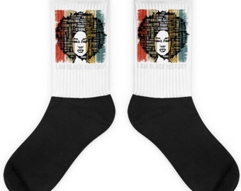 Black history month crew socks