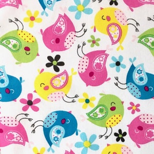 Dibujos animados Baby Birds Acolchado Algodón Coser tela Por El Medio Patio