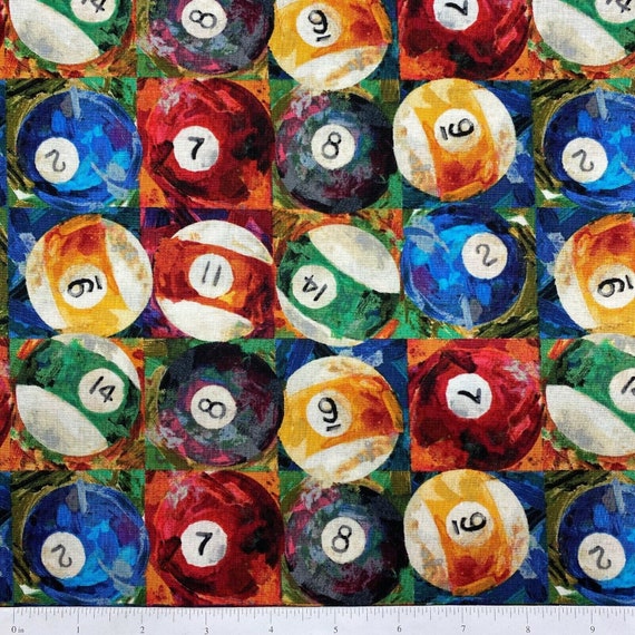 Canvas & Fabric Craft Supplies & Tools Pool Hall Billiards Novelty ...