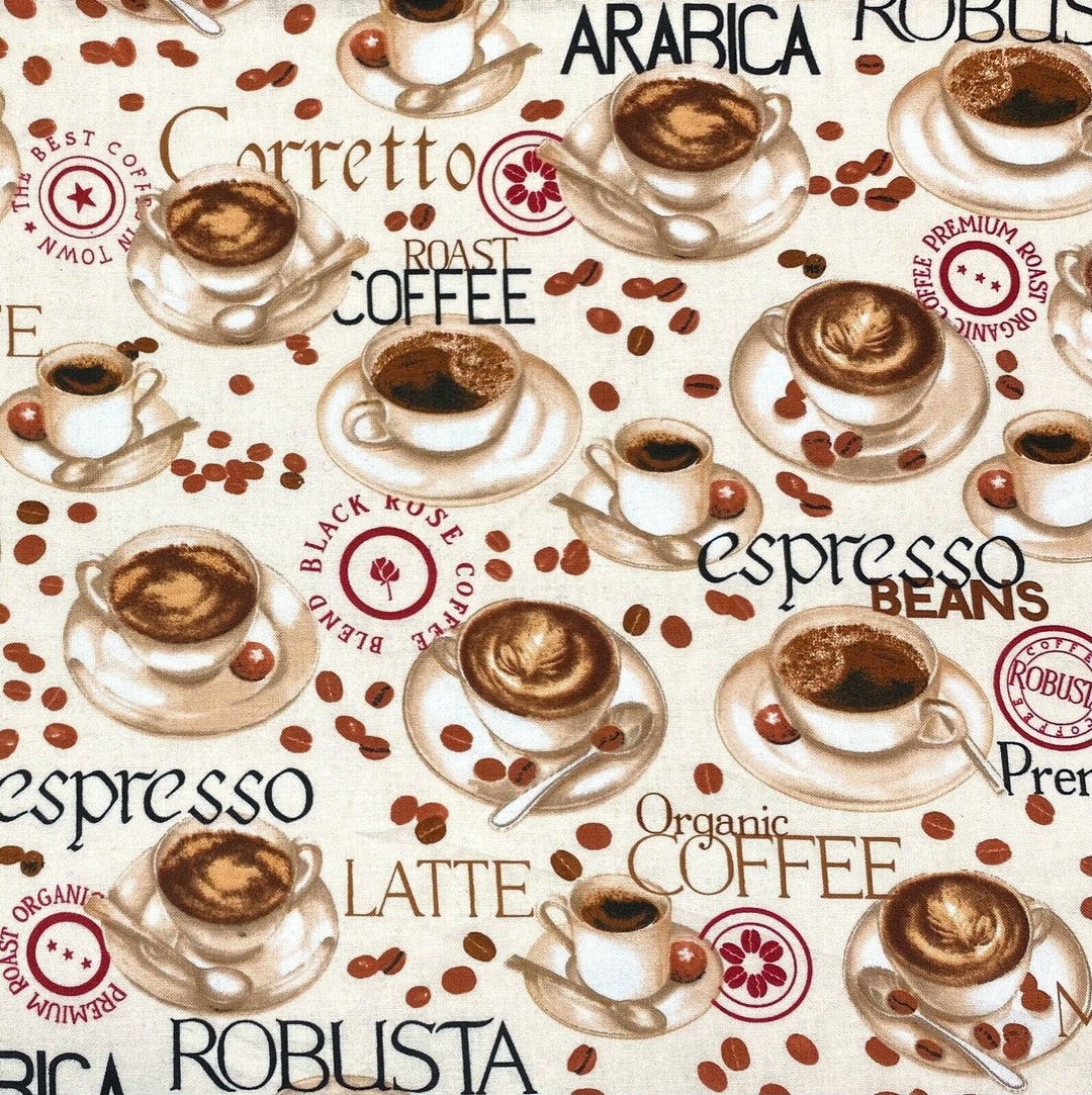 Blue Patchwork Microfibre Printed Cafe Set 230x120cm