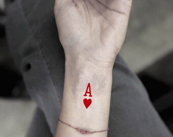 Playing Card Tattoo Etsy