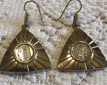 Sodini gold and silver tone earrings from italy