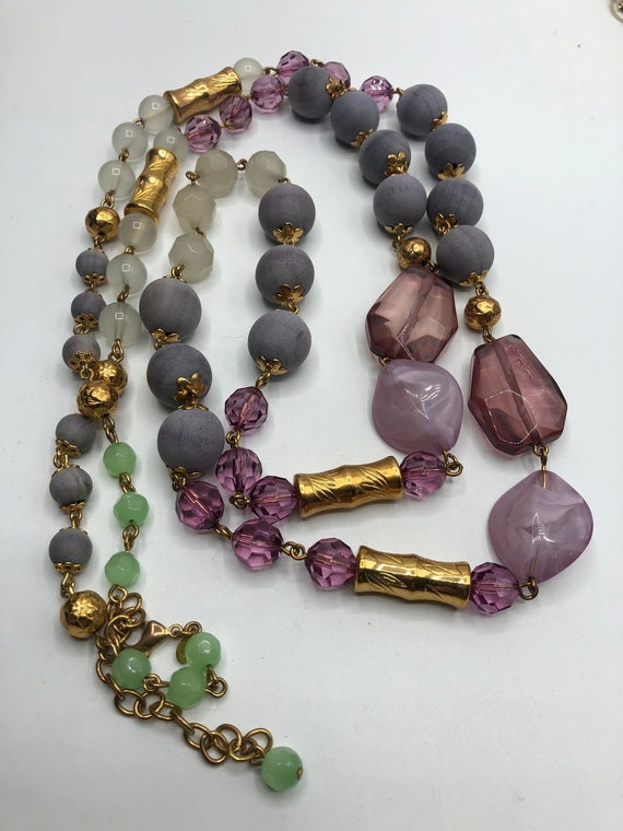 Joan rivers long multicolor necklace - image 1