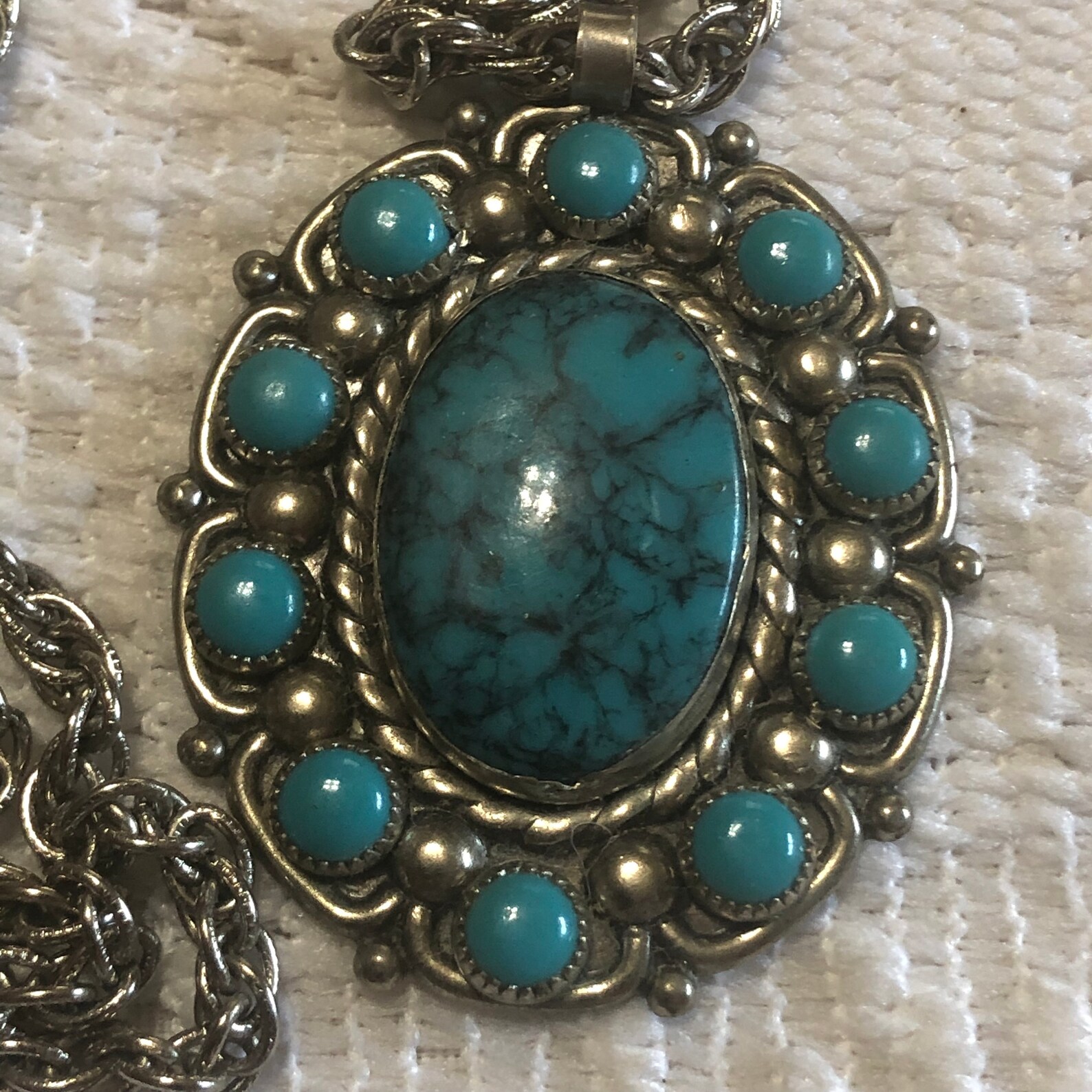 Bell nickel silver necklace and pendant Etsy