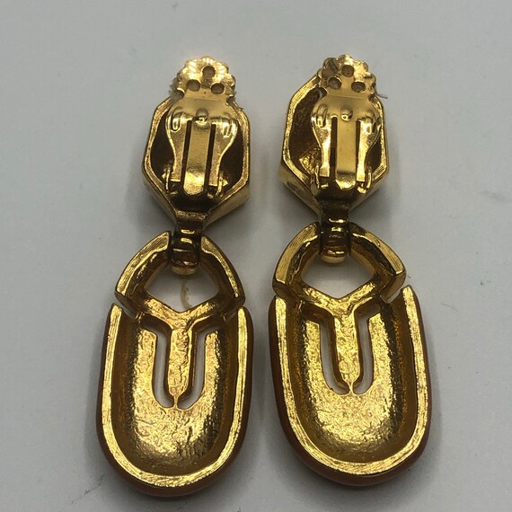 Fabulous Art Deco clip earrings - image 2