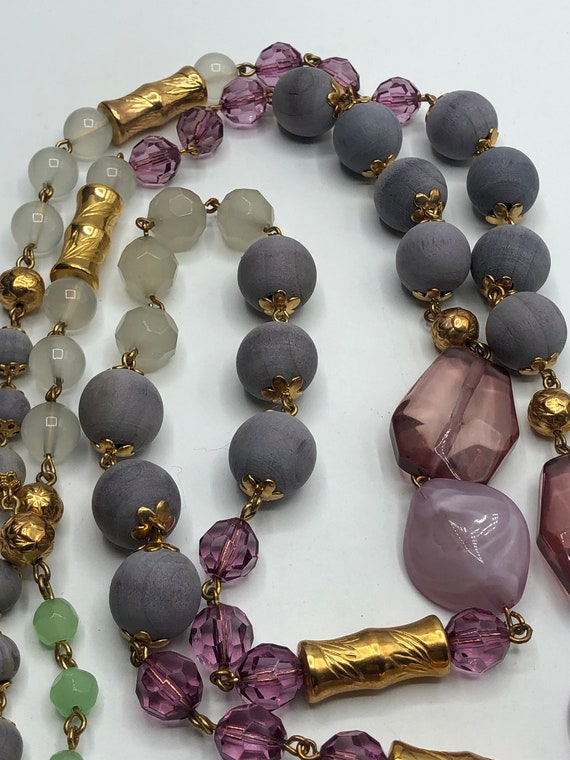 Joan rivers long multicolor necklace - image 3