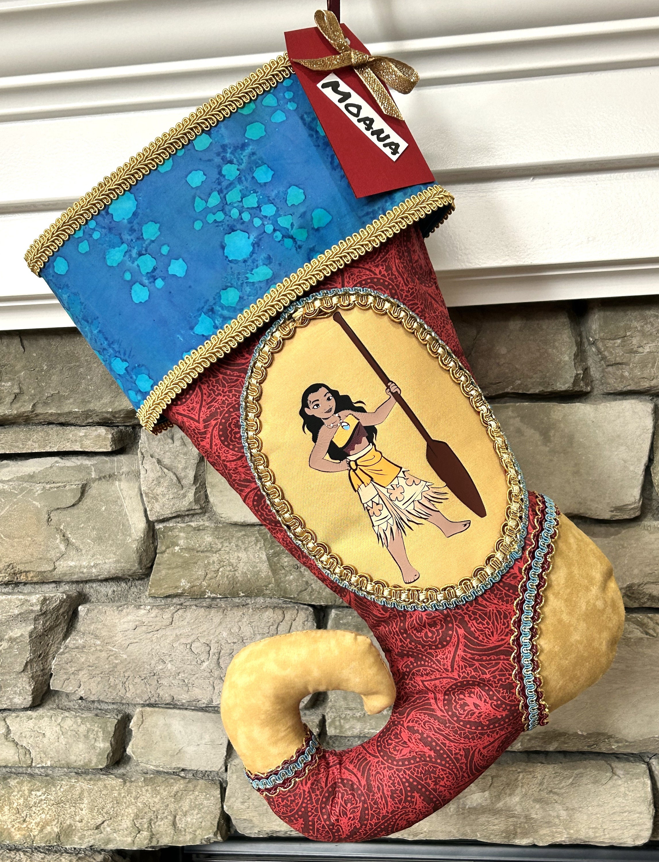 Personalized Maui Lovers Moana And Maui Movie Fans Christmas Stocking