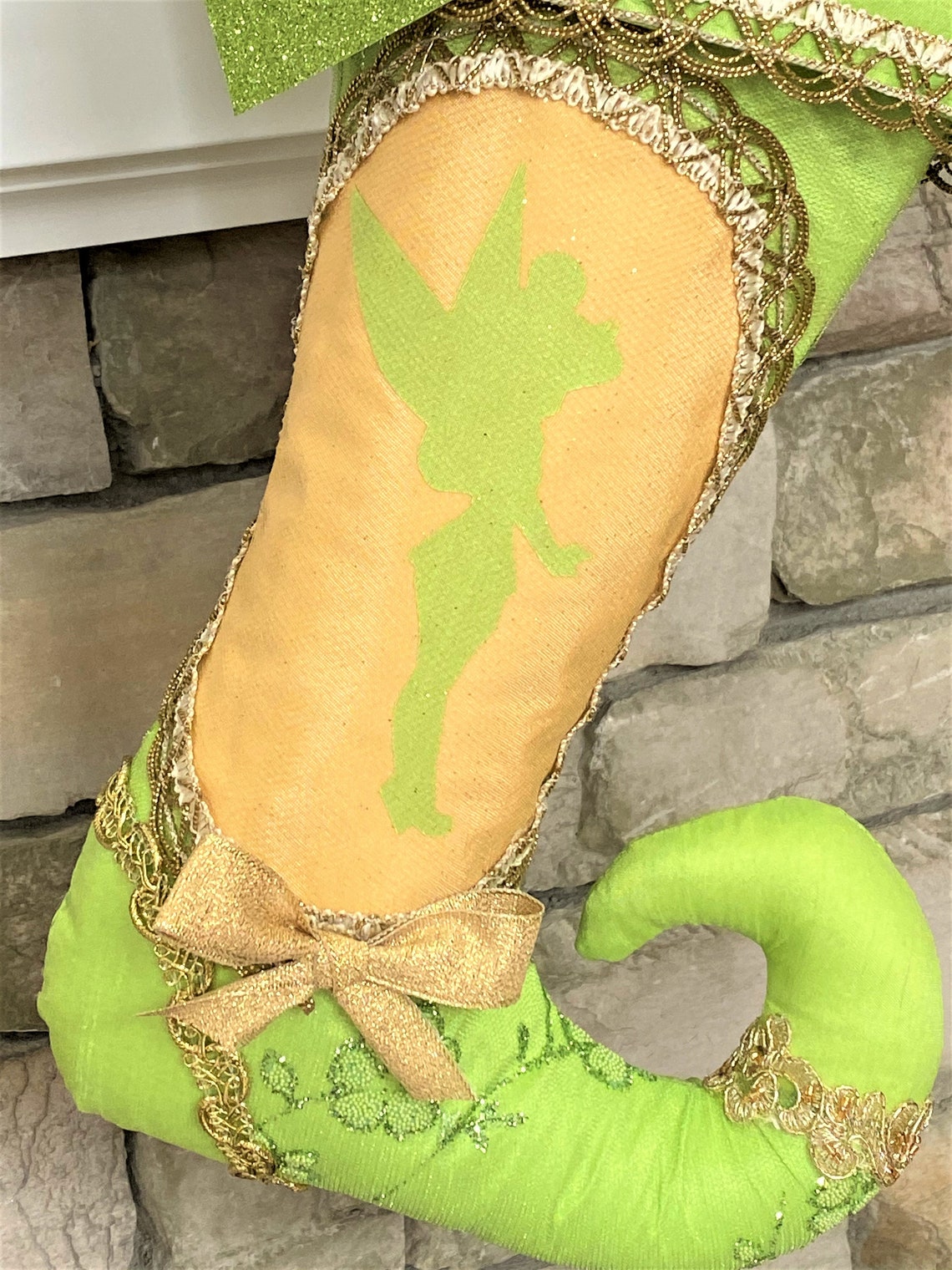 Tinkerbell Christmas Stocking Etsy