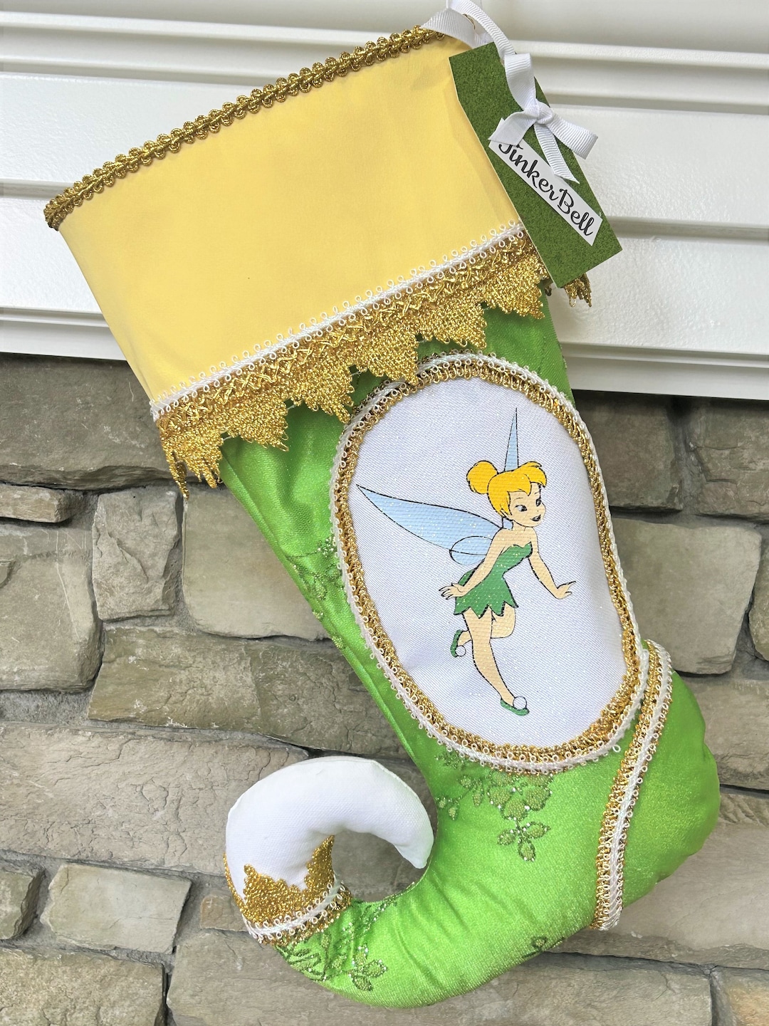 Tinker Bell Christmas Stocking Etsy