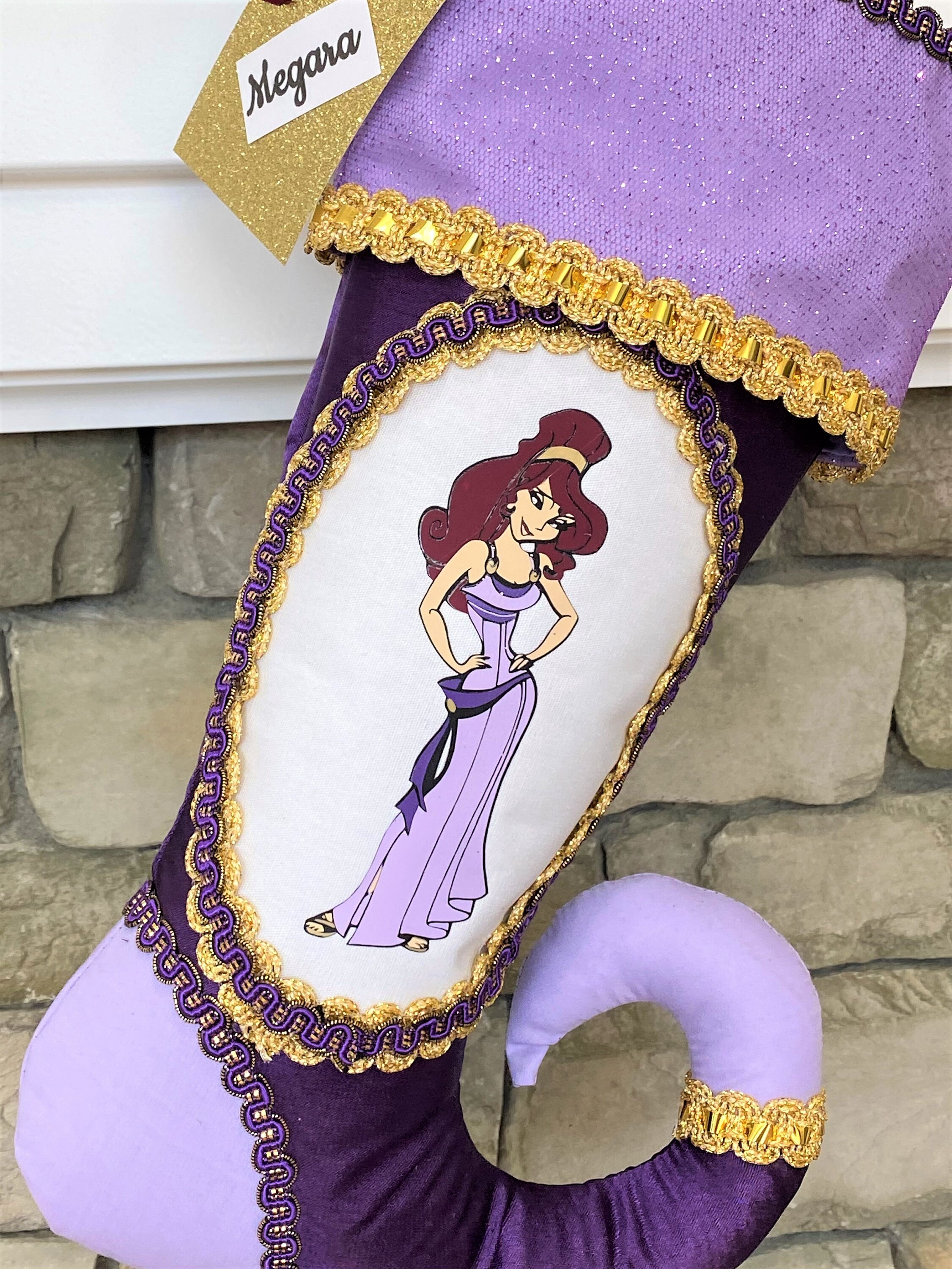 Hercules Megara Christmas Stocking Etsy