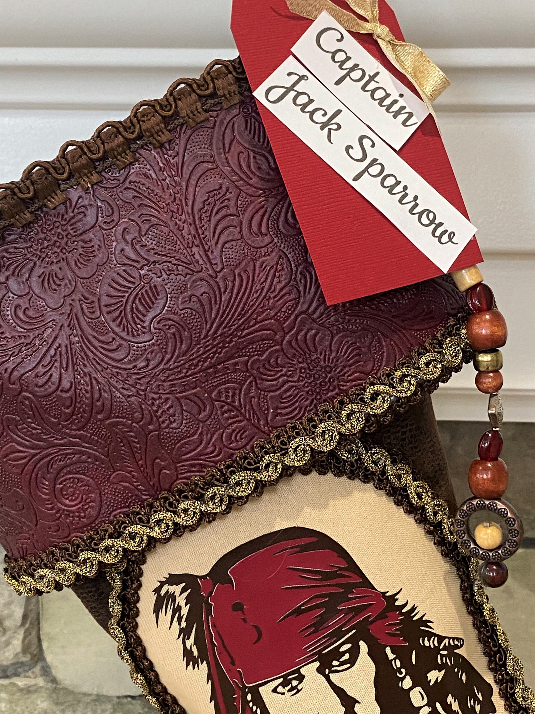 Captain Jack Sparrow Christmas Stocking Etsy