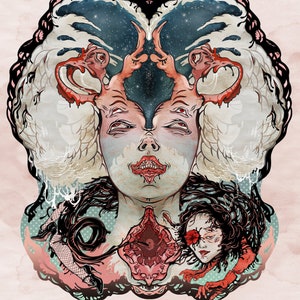 Stranger II, Limited Fine Art Print 14,9&quot;x18,8&quot;,  Dark Art, Pop Surreal Art - Surreal Art - Limited Edition Art print