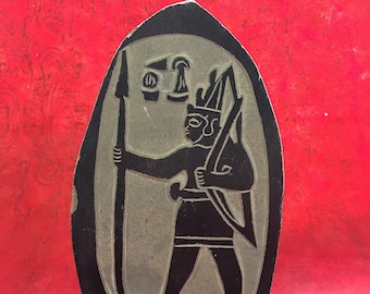 Ashtapi God of War,  Vintage item, Hurrians War God, Zababa, Wurunkatte Relief art, Authentic relief art