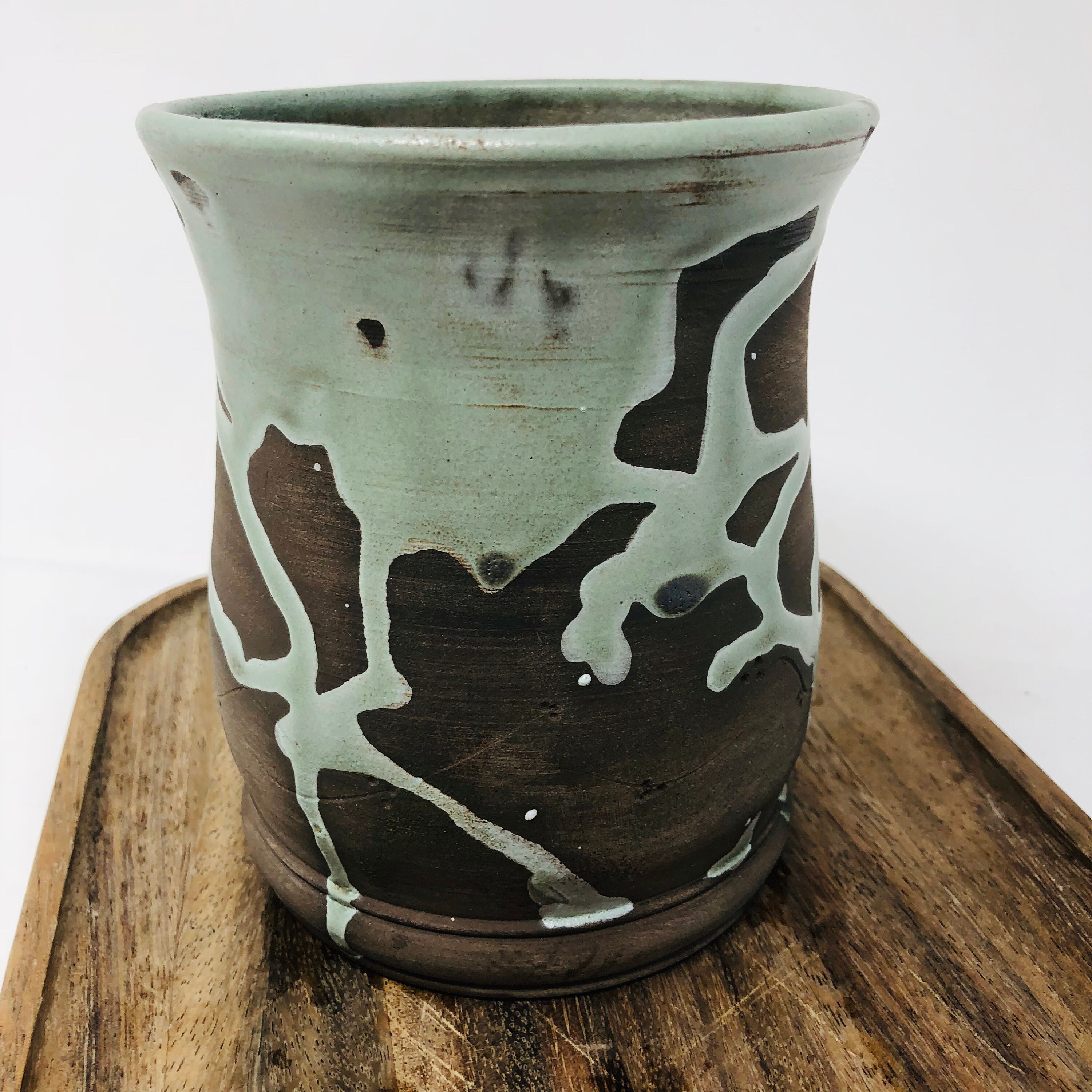 Pottery VaseClayVaseBlack Clay VaseFunky VaseArt VaseHandmade Vase