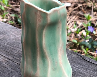 Pale Green Original-Ikebana Vase-ikebana container-ikebana flower arranging-ceramic ikebana- Japanese style vase-ikebana bowl