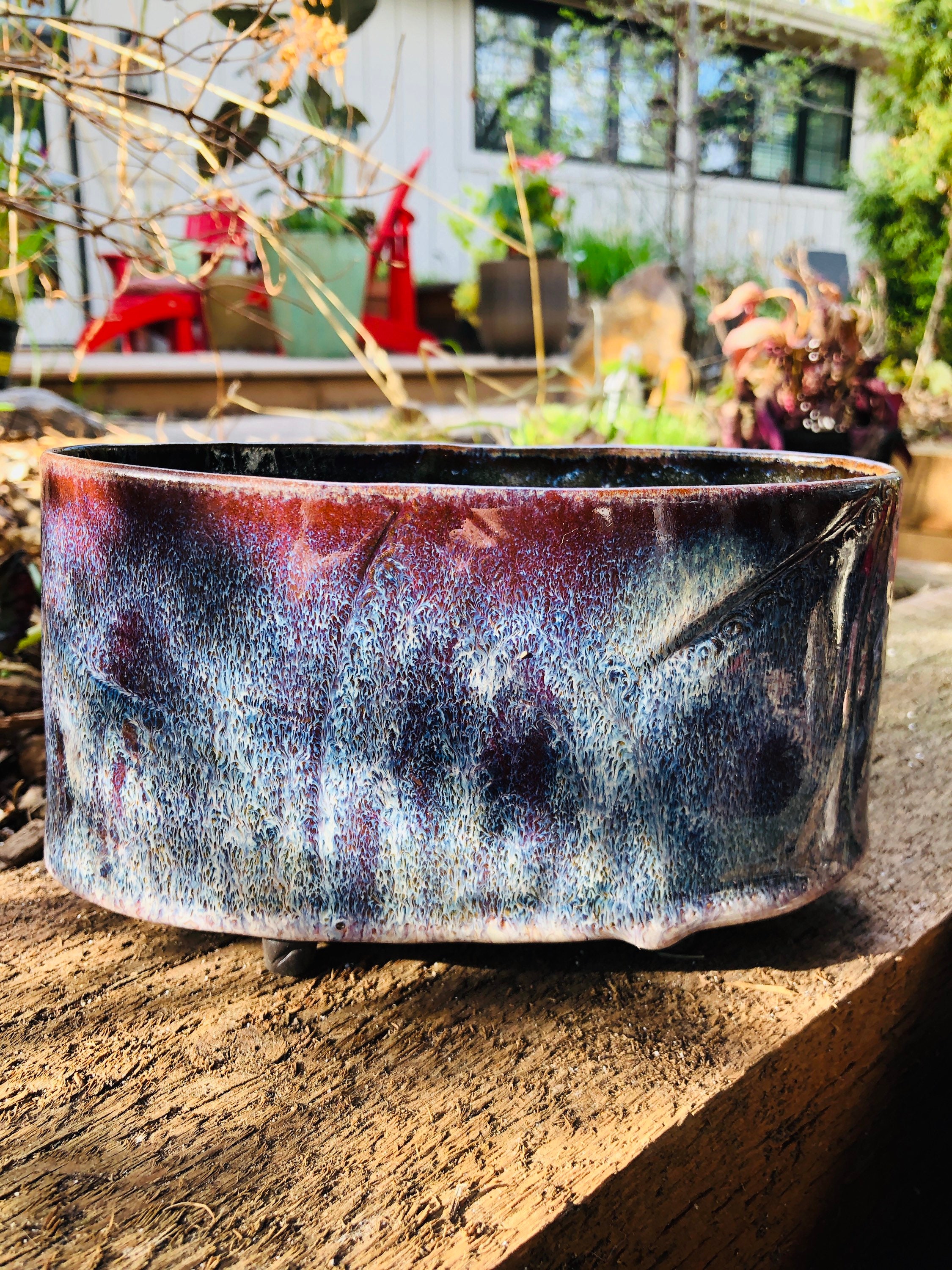 Northern Lights Ikebana VesselAurora Borealis Ikebana VaseHand Made