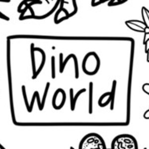 Dino World Washable Silicon Colouring Mat