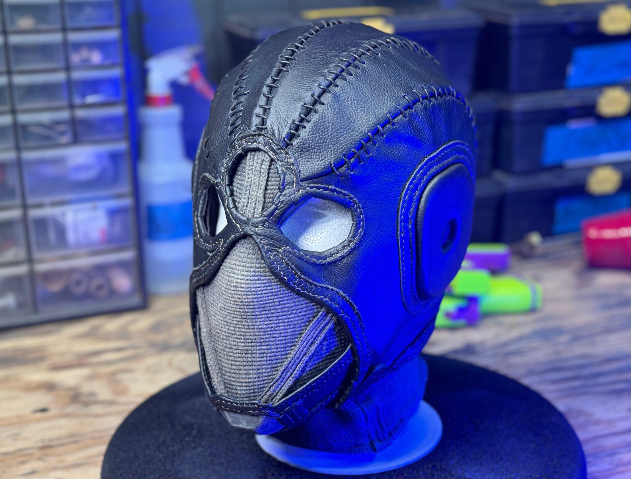 Spider-man Noir Aviator Mask - Etsy