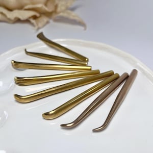 Set di 8 coltelli per creare fiori. Attrezzi professionali di diverse misure per creare elementi decorativi da tessuto, pelle, carta