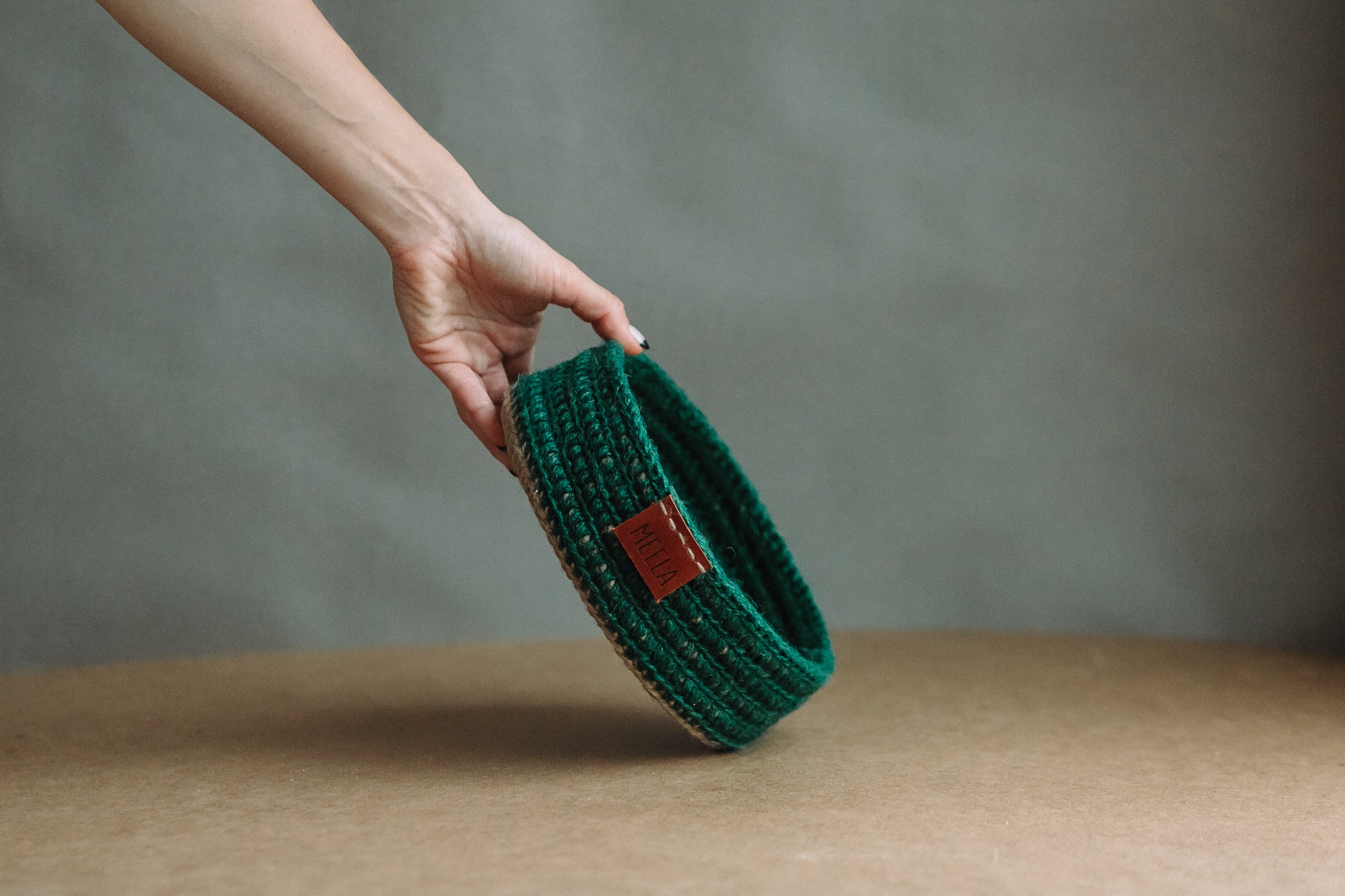 Cesta de yute hecha a mano cesta de almacenamiento cesta de | Etsy