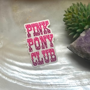Pink Pony Club Chappell Roan Vinyl Sticker- transparent