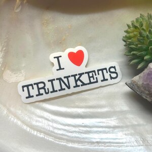 I Heart Trinkets Vinyl Sticker