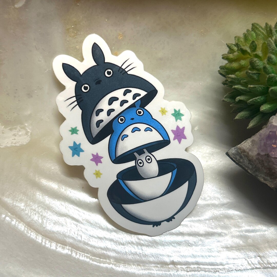 Stacking Totoro Vinyl Sticker - Etsy