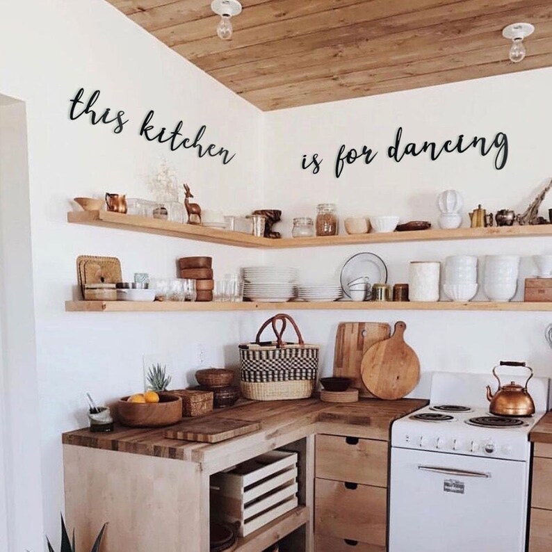 This Kitchen Is For Dancing Sign Metal Wall Art - Metal Kitchen Wall Art This Kitchen Is For Dancing Sign Metal Wall Art - Metal Kitchen Wall Art