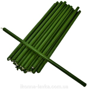 Prayer candles, Church Orthodox beeswax candles, Ecological candles, Candles for home, Orthodox candles, 26 cm, set of 25 pcs.
