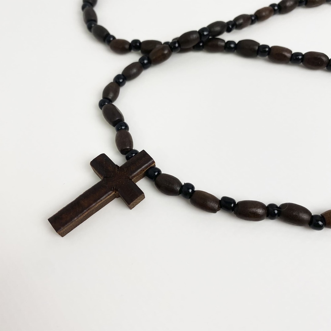Wood Cross Necklace, Christian Cross, Cross on a Chain, Cross Pendant