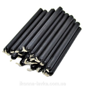 Church Orthodox beeswax candles,  Religious for Prayer Healing 12 cm, set of 25 pcs.