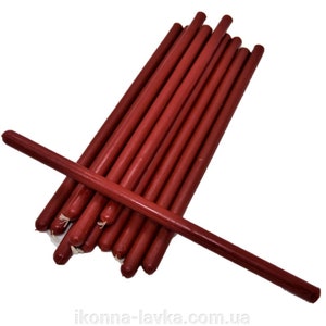 Church Orthodox beeswax candles, Ecological candles, Candles for home, Orthodox candles 27 cm, set of 12 pcs.