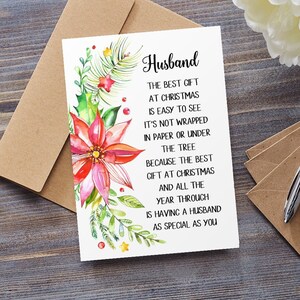 Free Printable Husband Christmas Card