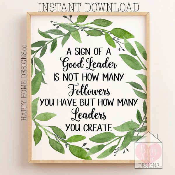 Leader Printable - Etsy